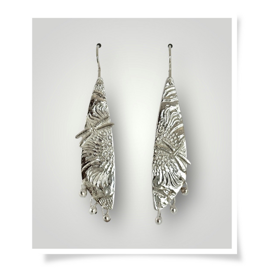 Jewelry - Dragonfly Silver Earrings