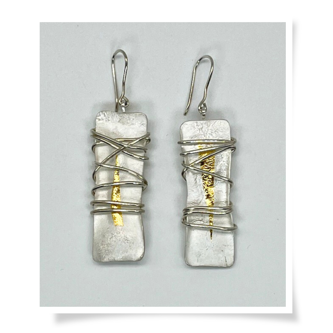 Jewelry - Wrapped Earrings Rectangle