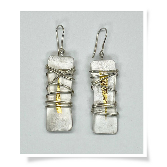 Jewelry - Wrapped Earrings Rectangle