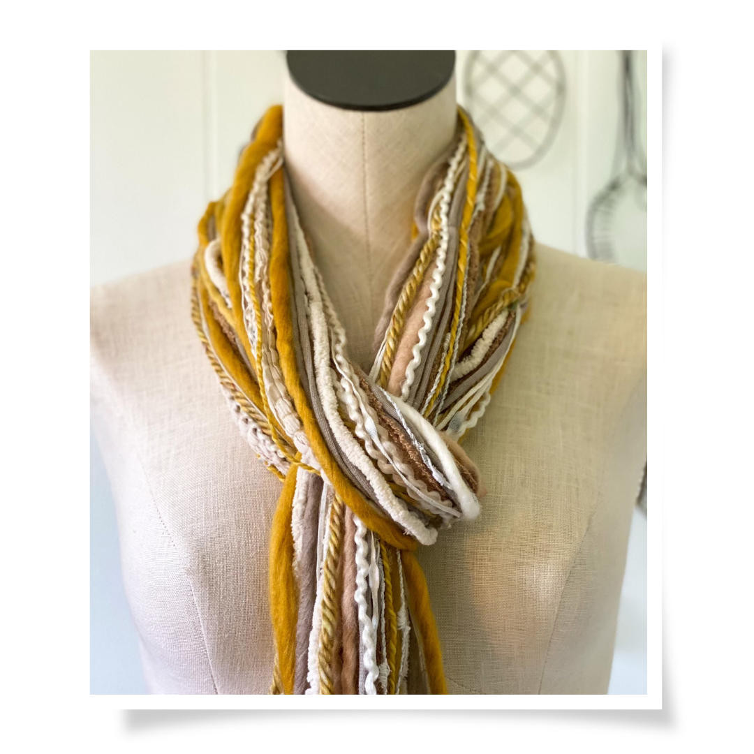 Yarn Scarf - Sunflower Field