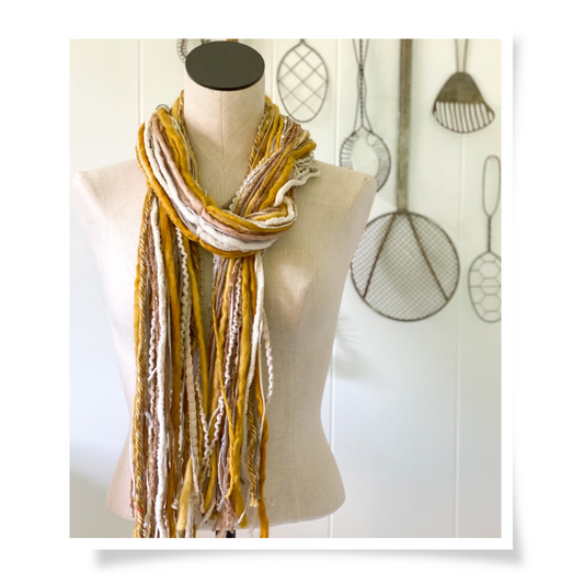 Yarn Scarf - Sunflower Field