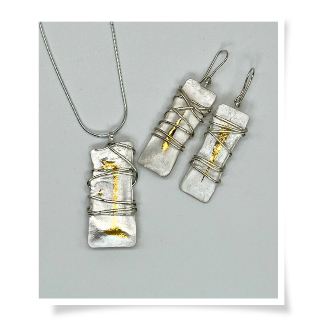 Jewelry - Wrapped Earrings Rectangle