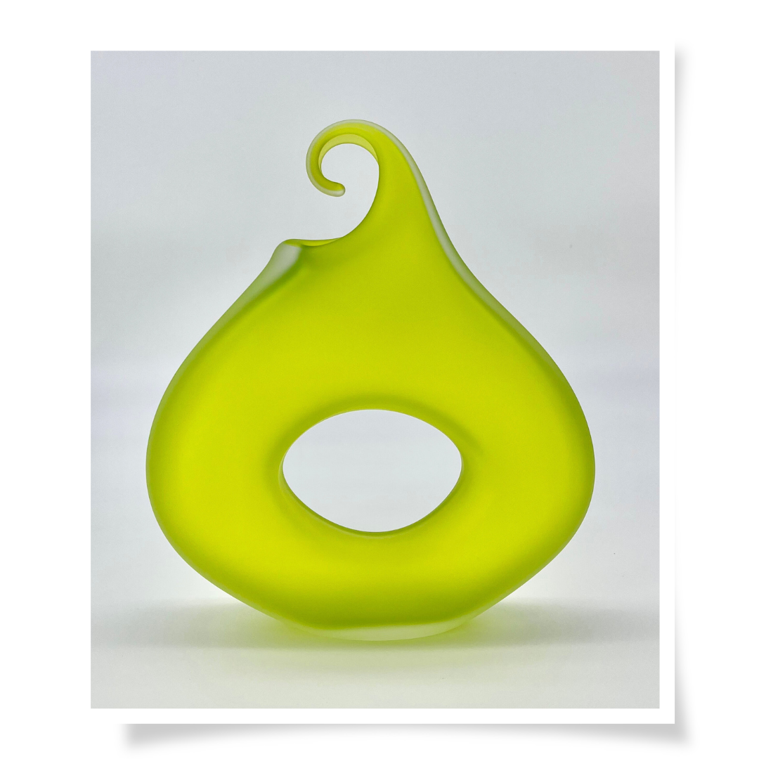 Glass Vessel - Lime Sherbet