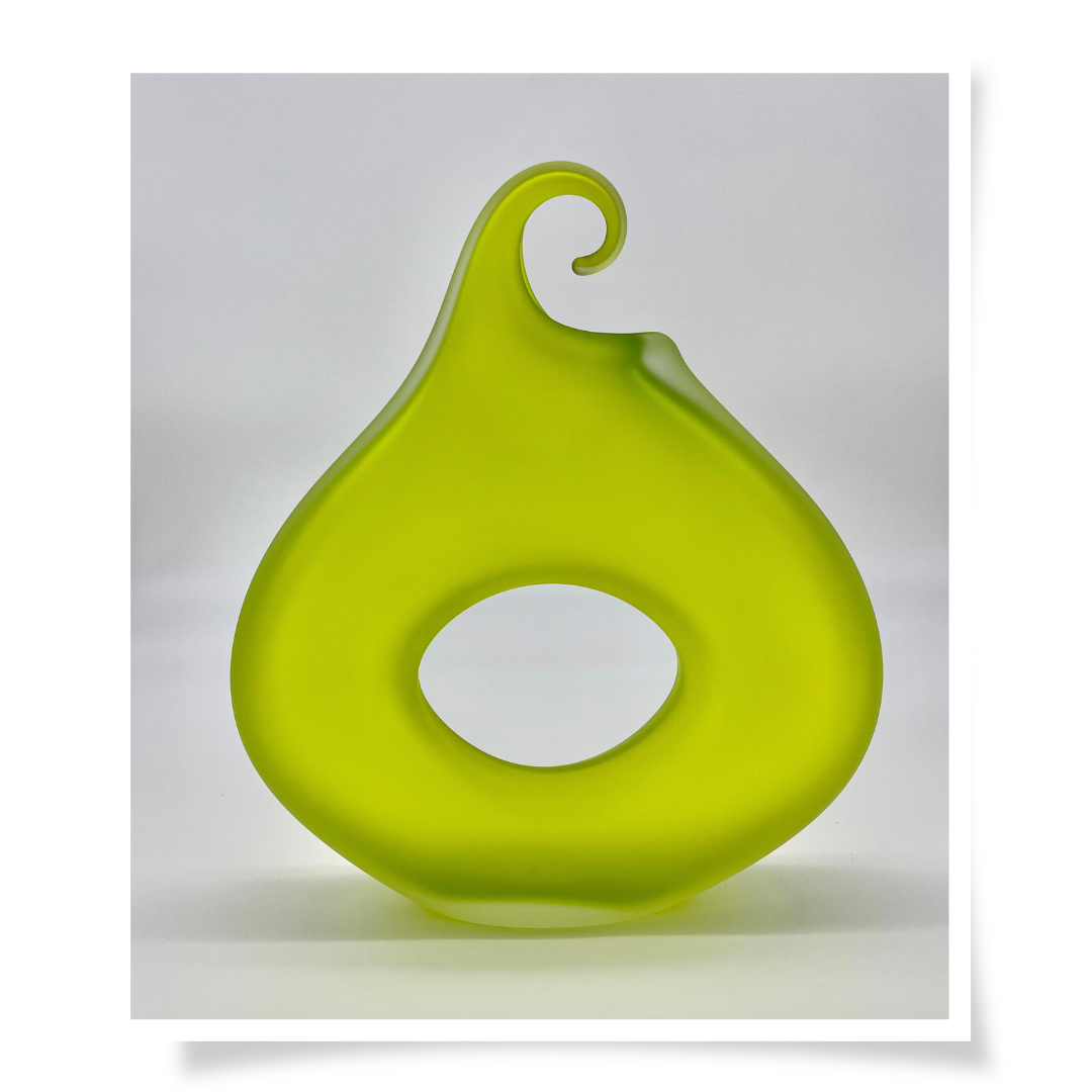 Glass Vessel - Lime Sherbet