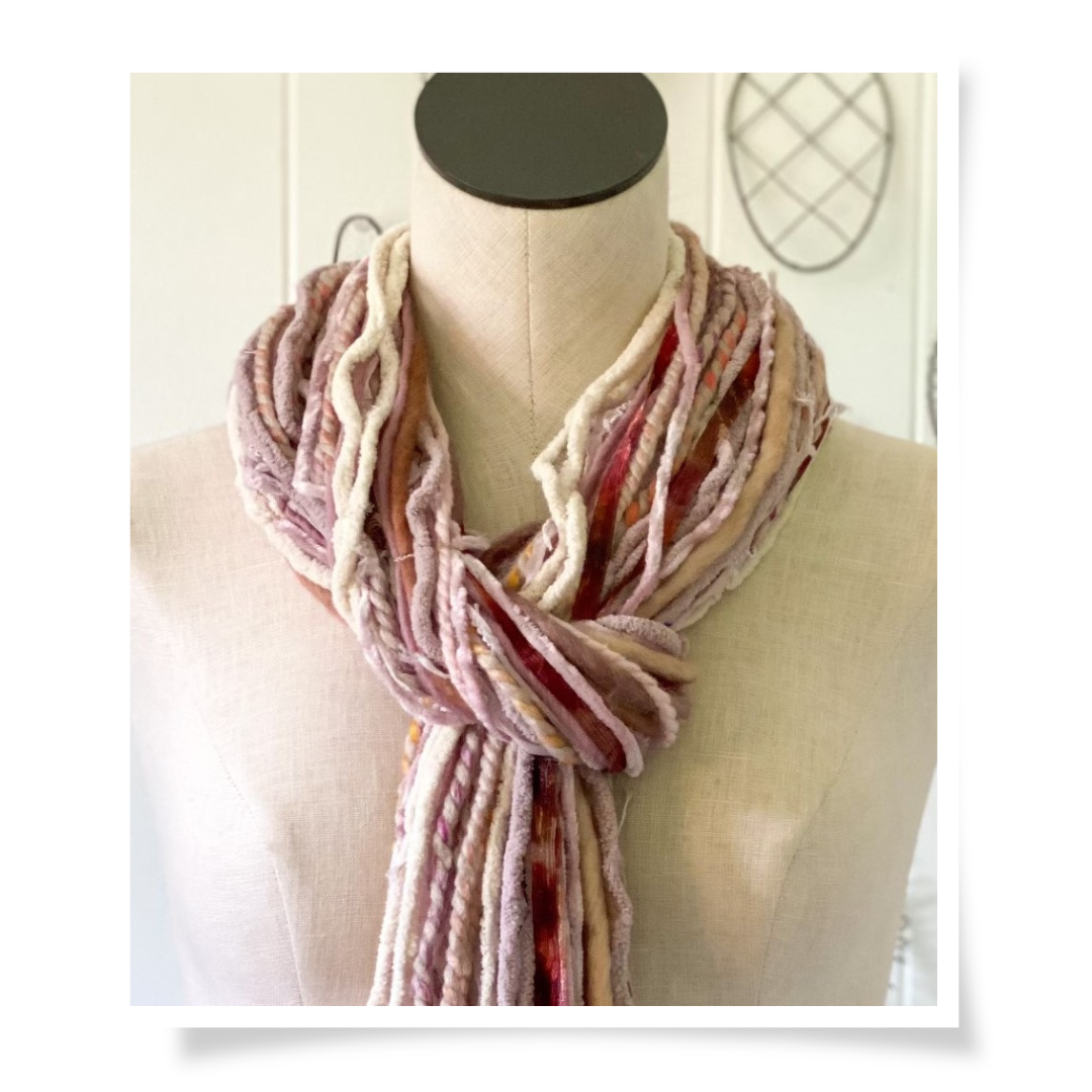 Yarn Scarf - Rose Garden